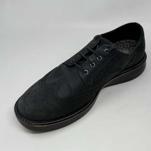 Ecco Lhasa Brogue Oxford Shoes Mens 10 EU 44 Black Leather Wingtip Casual Office main image 12